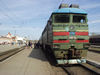 2ТЭ116 с поездом Одесса-Ясиноватая на ст.Запорожье-2