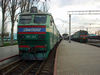 Чс 7 311 с поездом Донецк-Киев и Вл 8 1584 с поездом Одесса-Ясиноватая на ст.Донецк